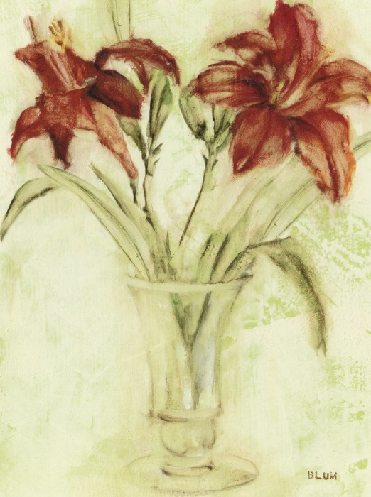Cheri Blum Vase of Day Lilies III